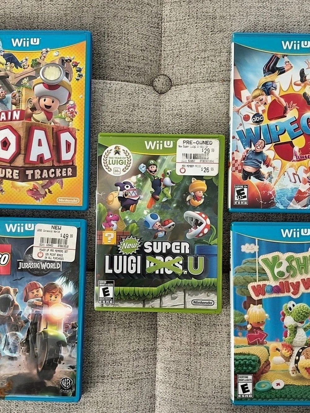 Nintendo Wii U Game Bundle (5 Games) pre-owned